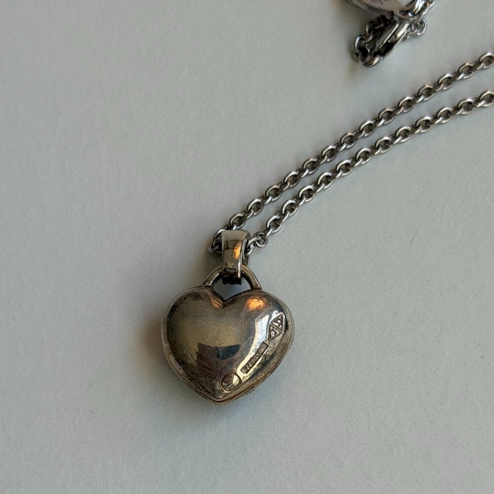 Vintage Judith Jack Sterling Silver Heart Necklace – Valentine’s Day Ready 💖 - Picture 7 of 10